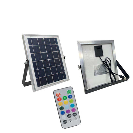 Lampada da giardino a led rgb+4000k per esterno con pannello solare luce decorativa multicolor - enzoled