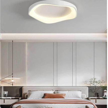 Plafoniera led a onda 38 watt ultra moderna tre colorazione di luce fredda 6500k calda 3000k naturale 4000k - enzoled