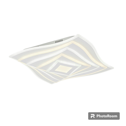 Lampadario da soffitto decorativo plafoniera led 75 watt cct tre tonalità di luce 6500k 3000k 4000k - enzoled