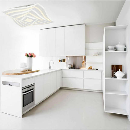 Lampadario da soffitto decorativo plafoniera led 75 watt cct tre tonalità di luce 6500k 3000k 4000k - enzoled