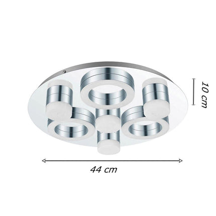 Plafoniera a led 33 watt lampadario da soffitto a 3 colorazione di luce a scelta lampada decorativa - enzoled