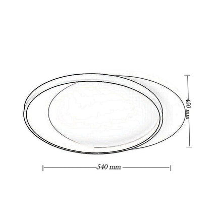 Plafoniera da soffitto tonda36 watt lampada dimmerabile tre colorazione di luce per camera da letto cucina - enzoled