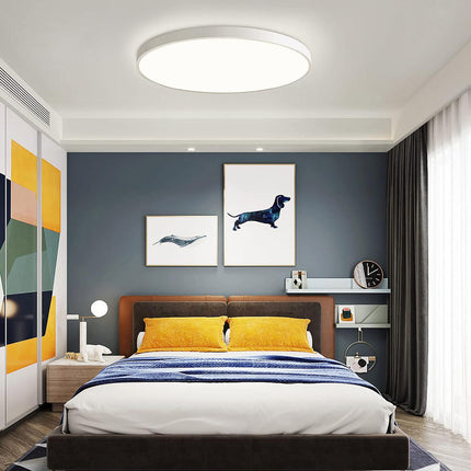 Plafoniera a led ultra slim 18 32 e 42 watt impermeabile tecnologia cct tripla colorazione di luce IP44 - enzoled