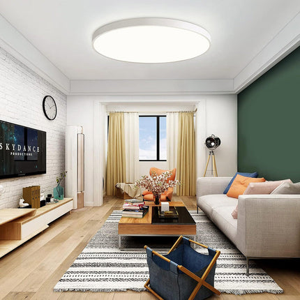 Plafoniera a led ultra slim 18 32 e 42 watt impermeabile tecnologia cct tripla colorazione di luce IP44 - enzoled