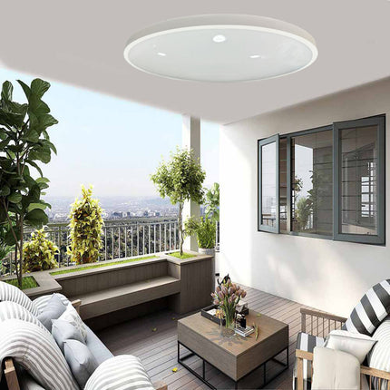 Plafoniera a led ultra slim 18 32 e 42 watt impermeabile tecnologia cct tripla colorazione di luce IP44 - enzoled