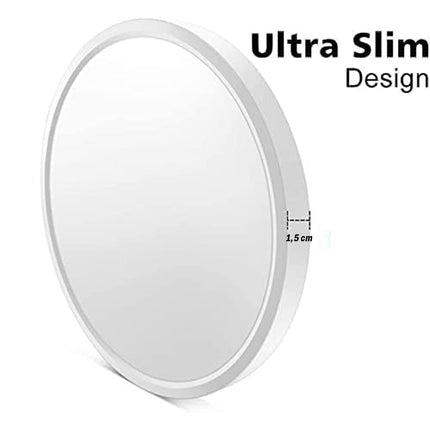 Plafoniera a led ultra slim 18 32 e 42 watt impermeabile tecnologia cct tripla colorazione di luce IP44 - enzoled