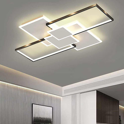 Lampadario da soffitto a led 83 watt plafoniera cct tre colorazione 3000k 4000k 6500k lampada moderna bluetooth con telecomando - enzoled