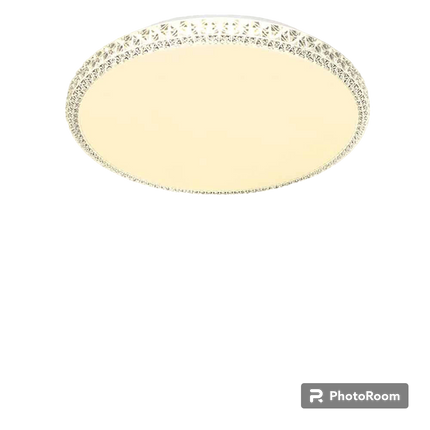 Plafoniera moderna dimmerabile a led 60 watt lampada da soffitto con cristalli in acrilico a tripla colorazione di luce fredda naturale e calda - enzoled