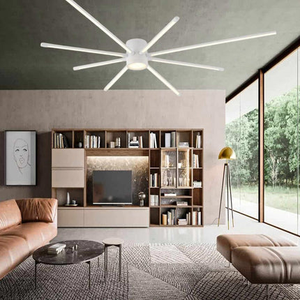 Lampadario da soffitto a led 43 watt plafoniera lampada moderna bianco luce 6500k 3000k 4000k - enzoled