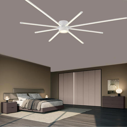 Lampadario da soffitto a led 43 watt plafoniera lampada moderna bianco luce 6500k 3000k 4000k - enzoled