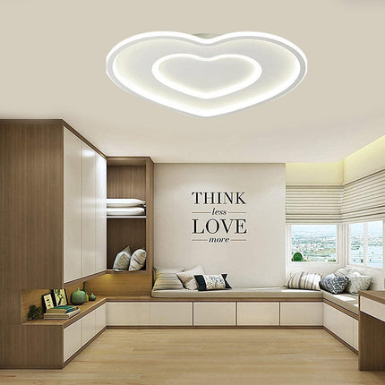 Plafoniera a LED lampadario da soffitto a forma di cuore in alluminio 63 watt per ambienti interni luce fredda 6500k calda 3000k naturale 4000k - enzoled
