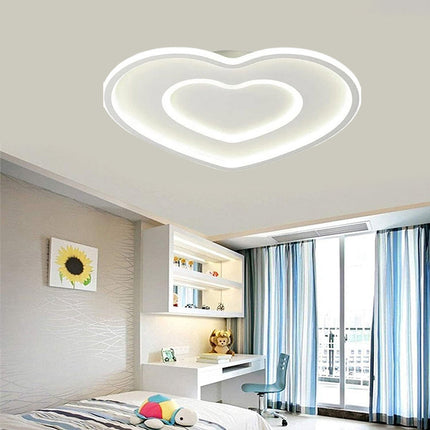 Plafoniera a LED lampadario da soffitto a forma di cuore in alluminio 63 watt per ambienti interni luce fredda 6500k calda 3000k naturale 4000k - enzoled