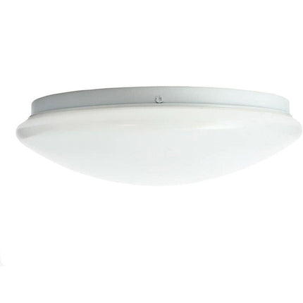 Plafoniera led da soffitto tonda 24 watt bianca con scocca liscia luce fredda 6500k naturale 4000k  e calda 3000k - enzoled