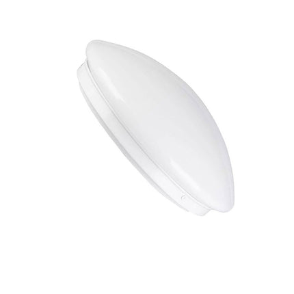 Plafoniera led da soffitto tonda 24 watt bianca con scocca liscia luce fredda 6500k naturale 4000k  e calda 3000k - enzoled