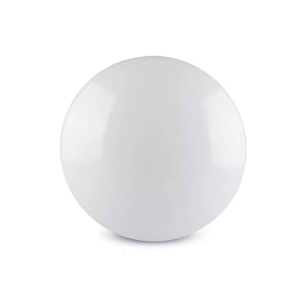 Plafoniera led da soffitto tonda 24 watt bianca con scocca liscia luce fredda 6500k naturale 4000k  e calda 3000k - enzoled