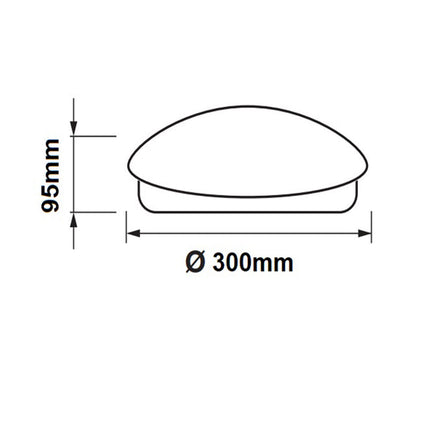 Plafoniera led da soffitto tonda 24 watt bianca con scocca liscia luce fredda 6500k naturale 4000k  e calda 3000k - enzoled