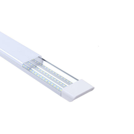 Plafoniera led slim sottopensile tubo neon 27 watt 60 cm per soffitto mensole ripiani luce fredda 6500k naturale 4000k calda 3000k - enzoled