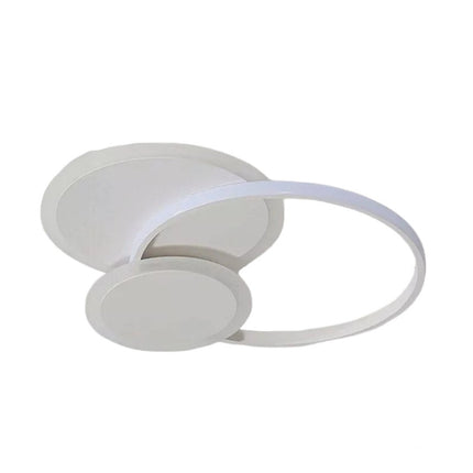 Plafoniera led moderna 37 watt lampada da soffitto 3 cerchi lampadario metallo bianco luce bianca fredda 6500k naturale 4000k calda 3000k - enzoled