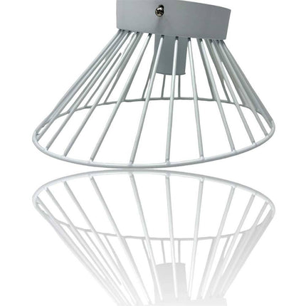 Plafoniera con paralume in metallo lampadario lampada decorativa contemporanea E27 casa - enzoled
