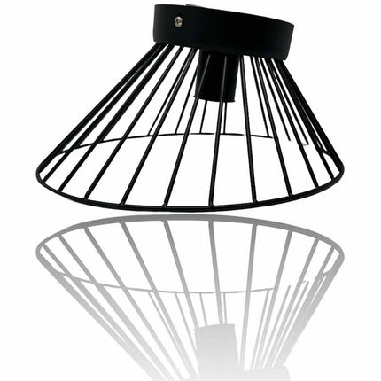 Plafoniera con paralume in metallo lampadario lampada decorativa contemporanea E27 casa - enzoled