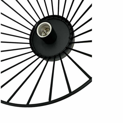 Plafoniera con paralume in metallo lampadario lampada decorativa contemporanea E27 casa - enzoled