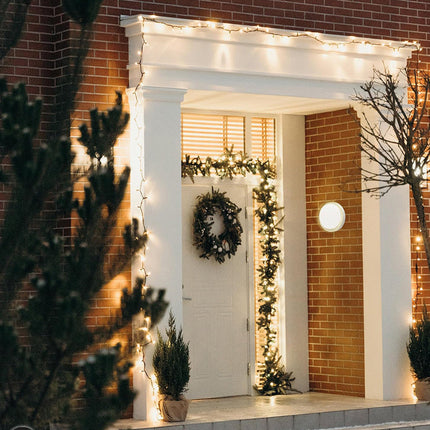 Applique da parete rotonda a led 23 watt plafoniera da soffitto per balconi giardino IP54 CCT switch - enzoled