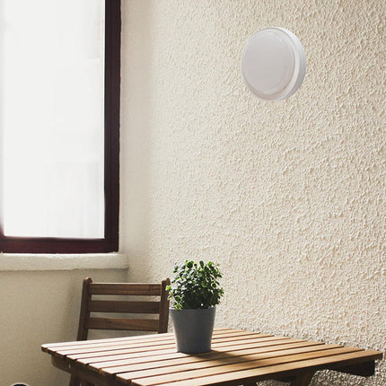 Applique da parete rotonda a led 23 watt plafoniera da soffitto per balconi giardino IP54 CCT switch - enzoled