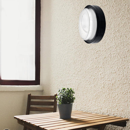 Applique da parete rotonda a led 23 watt plafoniera da soffitto per balconi giardino IP54 CCT switch - enzoled