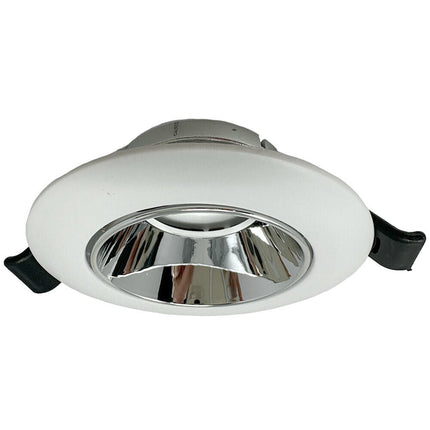 Portafaretto tondo orientabile ad incasso per soffitto supporto per faretto controsoffitta Ø 75 mm vari colori - enzoled