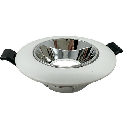 Portafaretto tondo orientabile ad incasso per soffitto supporto per faretto controsoffitta Ø 75 mm vari colori - enzoled