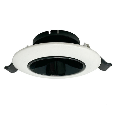 Portafaretto tondo orientabile ad incasso per soffitto supporto per faretto controsoffitta Ø 75 mm vari colori - enzoled