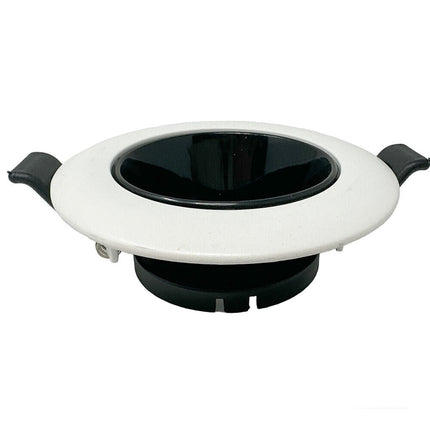 Portafaretto tondo orientabile ad incasso per soffitto supporto per faretto controsoffitta Ø 75 mm vari colori - enzoled