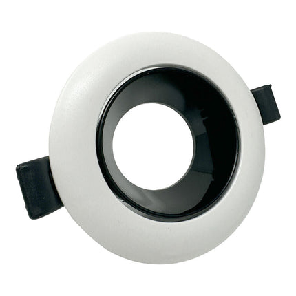 Portafaretto tondo orientabile ad incasso per soffitto supporto per faretto controsoffitta Ø 75 mm vari colori - enzoled