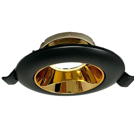 Portafaretto tondo orientabile ad incasso per soffitto supporto per faretto controsoffitta Ø 75 mm vari colori - enzoled