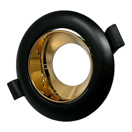 Portafaretto tondo orientabile ad incasso per soffitto supporto per faretto controsoffitta Ø 75 mm vari colori - enzoled