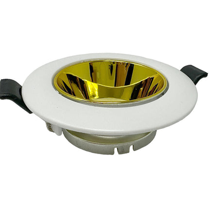 Portafaretto tondo orientabile ad incasso per soffitto supporto per faretto controsoffitta Ø 75 mm vari colori - enzoled