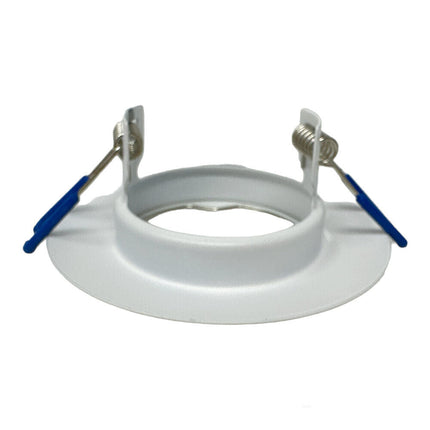 Porta faretto ad incasso fisso per cantrosoffitto supporto tondo per faretti lampada in alluminio - enzoled