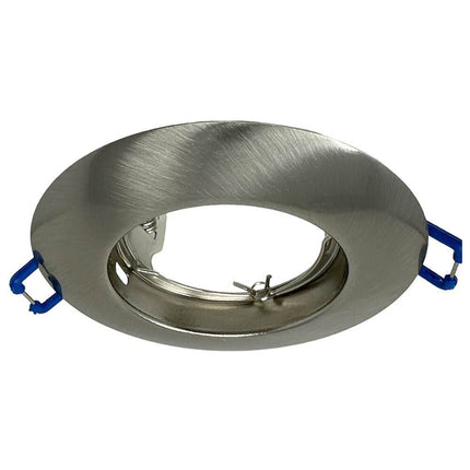 Porta faretto ad incasso fisso per cantrosoffitto supporto tondo per faretti lampada in alluminio - enzoled