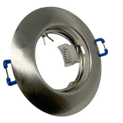 Porta faretto ad incasso fisso per cantrosoffitto supporto tondo per faretti lampada in alluminio - enzoled