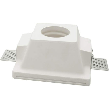 Portafaretto da incasso in gesso verniciabile  a scomparsa portalampada supporto per faretti  GU10 MR16 - enzoled