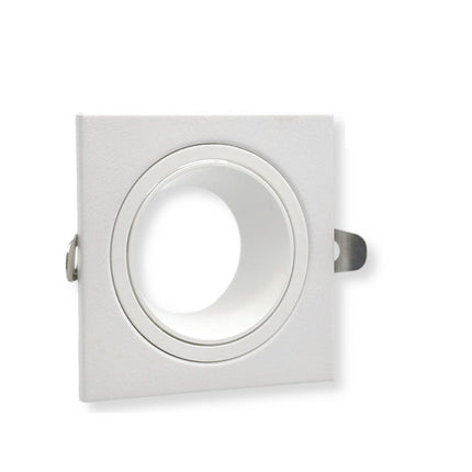 Portafaretto per faretto quadrato orientabile incasso per controsoffitta per faretti gu10 mr16 - enzoled