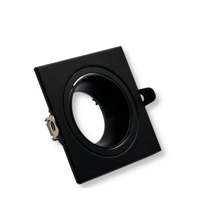 Portafaretto per faretto quadrato orientabile incasso per controsoffitta per faretti gu10 mr16 - enzoled