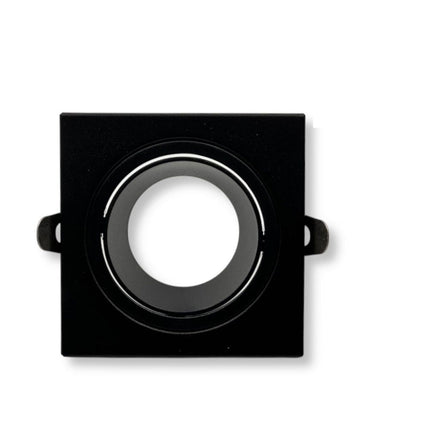 Portafaretto per faretto quadrato orientabile incasso per controsoffitta per faretti gu10 mr16 - enzoled