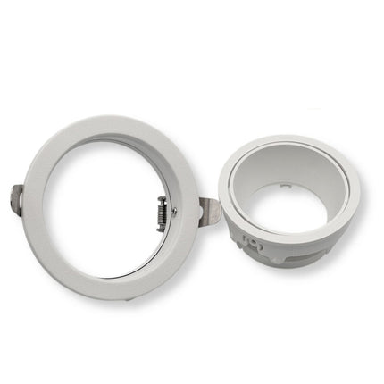 Portafaretto per faretto tondo orientabile incasso per controsoffitta per faretti gu10 mr16 - enzoled