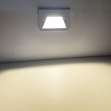 Faretto ad incasso per cassetta 503 segnapasso per esterno 3 watt tecnologia cct con switch IP65 - enzoled