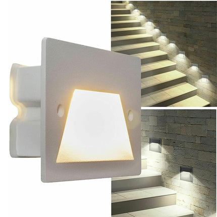 Faretto ad incasso per cassetta 503 segnapasso per esterno 3 watt tecnologia cct con switch IP65 - enzoled