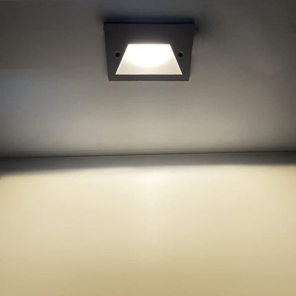 Faretto ad incasso per cassetta 503 segnapasso per esterno 3 watt tecnologia cct con switch IP65 - enzoled