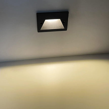 Faretto ad incasso per cassetta 503 segnapasso per esterno 3 watt tecnologia cct con switch IP65 - enzoled