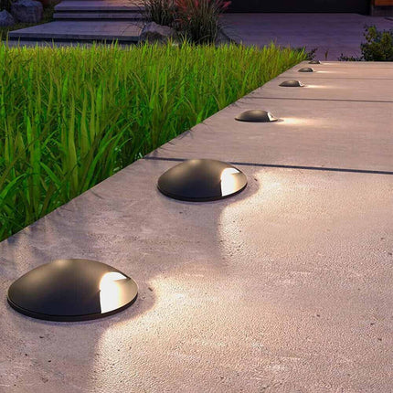 Faretto calpestabile a led 1 watt 1 fascio di luce lampada segnapassi carrabile per esterno vialetti giardino tenuta stagna IP67 luce fredda calda naturale - enzoled