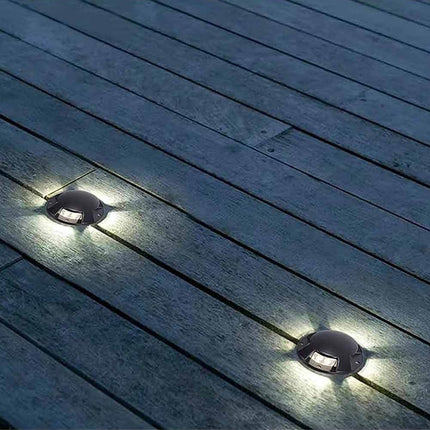 Faretto calpestabile a led 1 watt 3 fasci di luce lampada segnapassi carrabile per esterno vialetti giardino tenuta stagna IP67 luce fredda calda naturale - enzoled